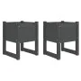 Planter 2 units solid gray pine wood 40x40x52.5 cm by vidaXL, Pots and planters - Ref: Foro24-822112, Price: 69,53 €, Discoun...