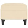 Cream fabric footstool 60x50x41 cm by vidaXL, Ottomans - Ref: Foro24-349281, Price: 53,41 €, Discount: %
