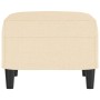Fußhocker aus cremefarbenem Stoff, 60 x 50 x 41 cm von vidaXL, Osmanen - Ref: Foro24-349281, Preis: 54,23 €, Rabatt: %