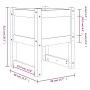 Planter 2 units solid gray pine wood 40x40x52.5 cm by vidaXL, Pots and planters - Ref: Foro24-822112, Price: 69,53 €, Discoun...
