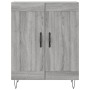 Aparador alto madera contrachapada gris sonoma 69,5x34x180 cm