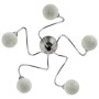 Lámpara de techo pantallas cristal redonda 5 bombillas LED G9 by vidaXL, ceiling lights - Ref: Foro24-337907, Price: 45,08 €,...