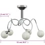 Deckenleuchte mit runden Glaslampenschirmen und 5 LED-G9-Glühbirnen von vidaXL, Deckenleuchten - Ref: Foro24-337907, Preis: 4...