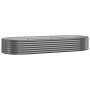Jardinera arriate acero galvanizado antracita 249x100x36cm