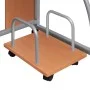 Brown plywood computer desk 110x52x88.5 cm by vidaXL, Desks - Ref: Foro24-20583, Price: 102,16 €, Discount: %