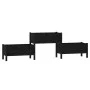 Solid black pine wood planter 245.5x44x75 cm by vidaXL, Pots and planters - Ref: Foro24-822256, Price: 136,62 €, Discount: %