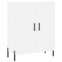 Aparador alto madera contrachapada blanco 69,5x34x180 cm