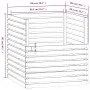 Solid pine wood composter 100x100x102 cm by vidaXL, Composters - Ref: Foro24-822192, Price: 182,29 €, Discount: %