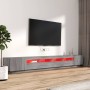 TV-Möbelset mit LEDs 3-teilig Sonoma graues Sperrholz von vidaXL, TV-Möbel - Ref: Foro24-3120177, Preis: 175,15 €, Rabatt: %