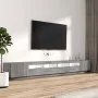 TV furniture set with LEDs 3 pieces Sonoma gray plywood by vidaXL, TV Furniture - Ref: Foro24-3120177, Price: 171,99 €, Disco...