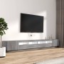 TV-Möbelset mit LEDs 3-teilig Sonoma graues Sperrholz von vidaXL, TV-Möbel - Ref: Foro24-3120177, Preis: 175,15 €, Rabatt: %