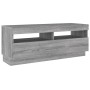 TV-Möbelset mit LEDs 3-teilig Sonoma graues Sperrholz von vidaXL, TV-Möbel - Ref: Foro24-3120177, Preis: 175,15 €, Rabatt: %