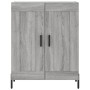Aparador alto madera contrachapada gris sonoma 69,5x34x180 cm