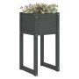 Planter 2 units solid gray pine wood 40x40x81 cm by vidaXL, Pots and planters - Ref: Foro24-822127, Price: 75,19 €, Discount: %