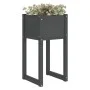 Planter 2 units solid gray pine wood 40x40x81 cm by vidaXL, Pots and planters - Ref: Foro24-822127, Price: 77,16 €, Discount: %