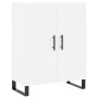 Aparador alto madera contrachapada blanco 69,5x34x180 cm
