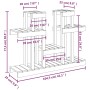 Soporte para plantas madera maciza de pino 104,5x25x77,5 cm de vidaXL, Soportes para macetas - Ref: Foro24-822097, Precio: 72...