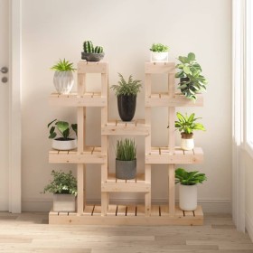 Pflanzenständer aus massivem Kiefernholz 104,5x25x109,5 cm von vidaXL, Topfständer - Ref: Foro24-822092, Preis: 100,02 €, Rab...