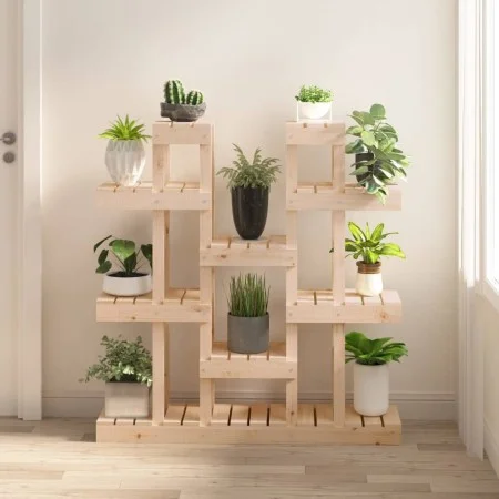 Pflanzenständer aus massivem Kiefernholz 104,5x25x109,5 cm von vidaXL, Topfständer - Ref: Foro24-822092, Preis: 98,53 €, Raba...