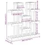 Pflanzenständer aus massivem Kiefernholz 104,5x25x109,5 cm von vidaXL, Topfständer - Ref: Foro24-822092, Preis: 98,53 €, Raba...