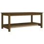 Solid honey brown pine wood coffee table 110x55x45 cm by vidaXL, Coffee table - Ref: Foro24-822275, Price: 95,11 €, Discount: %