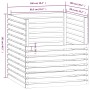 Compostador de madera maciza de pino marrón miel 100x100x102 cm de vidaXL, Compostadores - Ref: Foro24-822195, Precio: 188,61...
