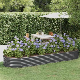 Jardinera arriate acero galvanizado antracita 322x100x36cm Jardinera arriate acero galvanizado antracita 322x100x36cm
