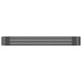 Jardinera arriate acero galvanizado antracita 322x100x36cm