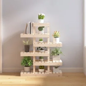 Solid pine wood plant stand 85x25x109.5 cm by vidaXL, Pot stands - Ref: Foro24-822087, Price: 63,94 €, Discount: %