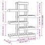 Soporte para plantas madera maciza de pino 85x25x109,5 cm de vidaXL, Soportes para macetas - Ref: Foro24-822087, Precio: 64,3...