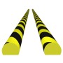 Protectores de esquina 2 uds PU amarillo y negro 4x3x100 cm de vidaXL, Señales de estacionamiento y vados - Ref: Foro24-15309...