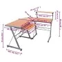 Eckschreibtisch aus braunem Sperrholz, 132 x 112 x 99 cm von vidaXL, Schreibtische - Ref: Foro24-20586, Preis: 79,64 €, Rabat...