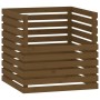 Compostador de madera maciza de pino marrón miel 80x80x78 cm de vidaXL, Compostadores - Ref: Foro24-822190, Precio: 115,51 €,...