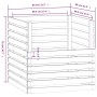Compostador de madera maciza de pino marrón miel 80x80x78 cm de vidaXL, Compostadores - Ref: Foro24-822190, Precio: 115,51 €,...