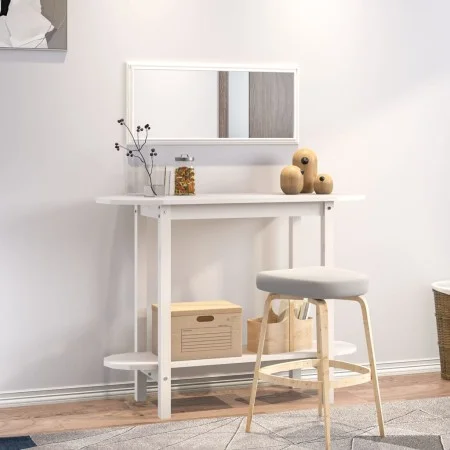 Solid white pine wood console table 110x40x80 cm by vidaXL, Coffee table - Ref: Foro24-822298, Price: 81,70 €, Discount: %