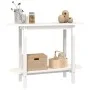 Solid white pine wood console table 110x40x80 cm by vidaXL, Coffee table - Ref: Foro24-822298, Price: 81,70 €, Discount: %