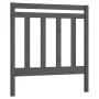 Cabecero de cama madera maciza de pino gris 95x4x100 cm de vidaXL, Cabeceros y pies de cama - Ref: Foro24-822244, Precio: 30,...