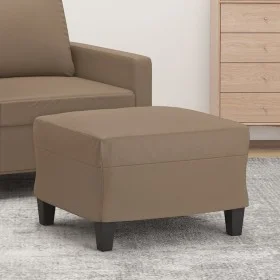 Cappuccino-Fußhocker aus Kunstleder, 60 x 50 x 41 cm von vidaXL, Osmanen - Ref: Foro24-349340, Preis: 53,30 €, Rabatt: %