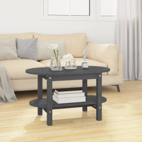Solid gray pine wood coffee table 80x45x45 cm by vidaXL, Coffee table - Ref: Foro24-822294, Price: 68,20 €, Discount: %