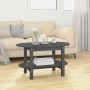 Solid gray pine wood coffee table 80x45x45 cm by vidaXL, Coffee table - Ref: Foro24-822294, Price: 68,20 €, Discount: %