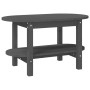 Solid gray pine wood coffee table 80x45x45 cm by vidaXL, Coffee table - Ref: Foro24-822294, Price: 68,20 €, Discount: %