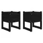 Planter 2 units solid black pine wood 40x40x52.5 cm by vidaXL, Pots and planters - Ref: Foro24-822116, Price: 69,53 €, Discou...