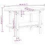 Solid gray pine wood coffee table 80x45x45 cm by vidaXL, Coffee table - Ref: Foro24-822294, Price: 68,20 €, Discount: %