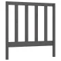 Cabecero de cama madera maciza de pino gris 95x4x100 cm de vidaXL, Cabeceros y pies de cama - Ref: Foro24-822239, Precio: 29,...