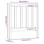 Bettkopfteil aus massivem grauem Kiefernholz, 95 x 4 x 100 cm von vidaXL, Kopf- und Fußteile - Ref: Foro24-822239, Preis: 29,...
