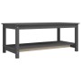 Couchtisch aus massivem grauem Kiefernholz, 110 x 55 x 45 cm von vidaXL, Couchtisch - Ref: Foro24-822274, Preis: 78,89 €, Rab...