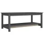 Mesa de centro de madera maciza de pino gris 110x55x45 cm de vidaXL, Mesas de centro - Ref: Foro24-822274, Precio: 78,14 €, D...