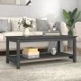 Couchtisch aus massivem grauem Kiefernholz, 110 x 55 x 45 cm von vidaXL, Couchtisch - Ref: Foro24-822274, Preis: 78,15 €, Rab...