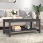Solid gray pine wood coffee table 110x55x45 cm by vidaXL, Coffee table - Ref: Foro24-822274, Price: 78,89 €, Discount: %