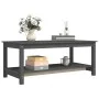 Couchtisch aus massivem grauem Kiefernholz, 110 x 55 x 45 cm von vidaXL, Couchtisch - Ref: Foro24-822274, Preis: 78,15 €, Rab...